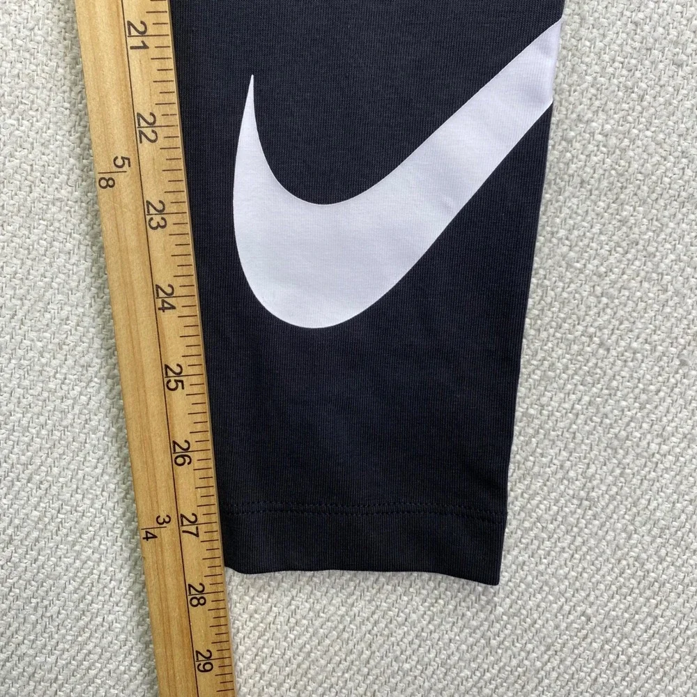 Nike Sportswear Club High Waisted Leggings Womens Small Black Swoosh CJ1984-010